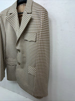 New Men’s Pioneer Wear Tan Plaid Suit Jacket 42 #589 V-604
