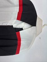 New Women’s Cowboy Threads Black White Red Long Sleeve Button Up Large TT-126