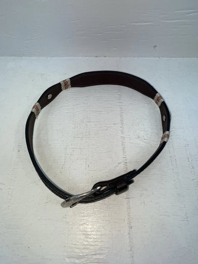 New Brown Genuine Leather Nocona Tooled And Pendent 24” Belt #N4414202 NN-76