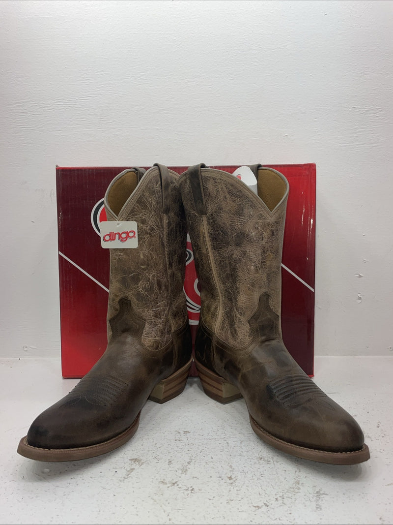 New Men’s Brown Dingo Cowboy Boots. 5771 10 E W. 7-20