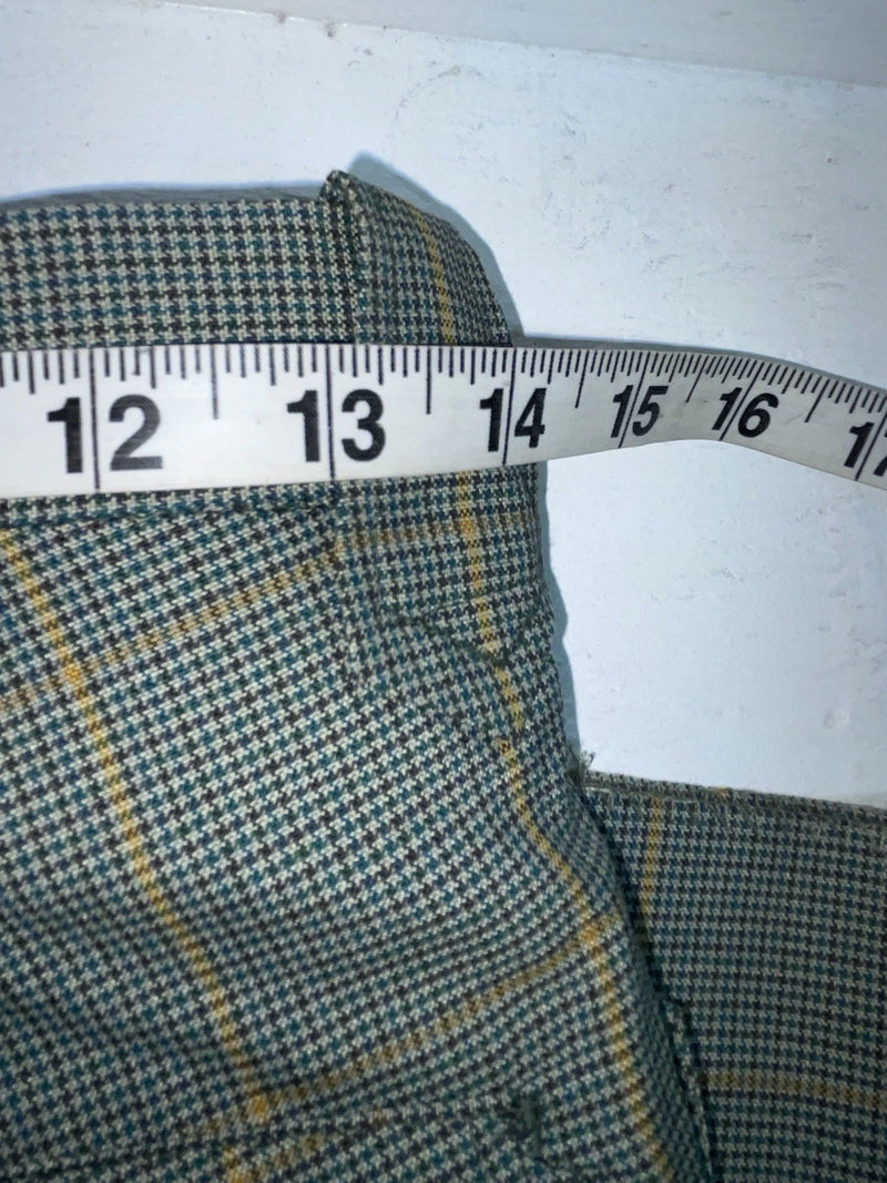 New Vintage Green Checkered Dickson Jenkins Polyester Pants #2213 ZZ-32