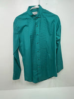 New Women’s Green Chaplin Long Sleeve Button Up Shirt M 3B-45