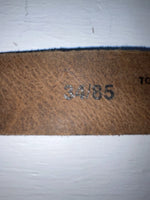New Brown Genuine Leather Chambers 34” Belt #JC679 Z-125