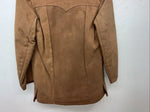 New Women’s SIMCO Brown Leather Wool Jacket 10 #6295 HH-601