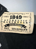 New Black 1849 Authentic Ranchwear Show Chaps Adjustable Waist 30” N-47