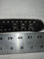 New Black Genuine Leather Blazin Roxx Cross Bling M Belt #N3510401 Z-1