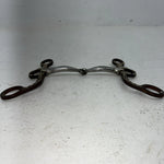 New Congress Leather 5” Steel Tooled Smooth Mouth Bit #48003 LLL-11