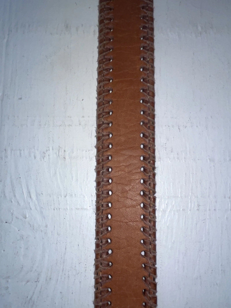 New Brown Genuine Leather Dingo Weaved 28” Belt #4591 JJ-109