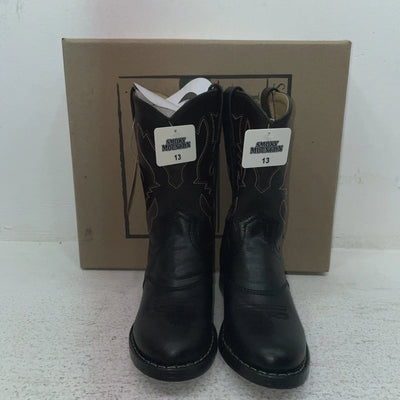 New Kids Black Smoky Mountain Cowboy Boots. 1110 C 13 D. 23-64