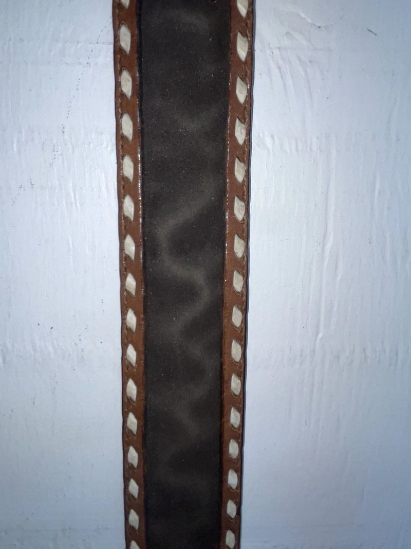 New Brown Genuine Leather Longhorn Tooled 32” Belt #82827 JJ-1