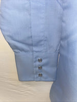 New Men’s ELY Cattleman Blue Long Sleeve Pearl Snap 15.5 X 33 Medium B-114