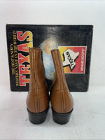 New Men’s Brown Texas Brand Cowboy Boots. M  354 10 D. 6-55