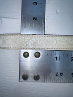 New White Genuine Leather Wrangler Tooled 28” Belt #4151 Z-135