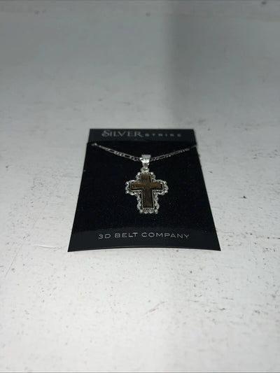 New Women’s Silver Strike Copper Cross Chain Necklace. N141 A-67