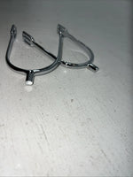 New Kelly Silver Star Silver Metal English Spurs #24-9995 L-500