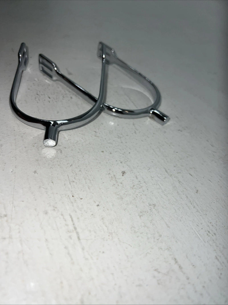 New Kelly Silver Star Silver Metal English Spurs #24-9995 L-500
