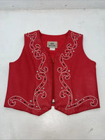 New Women’s Red 1849 Authentic Ranchwear Western Show Vest S WW-1