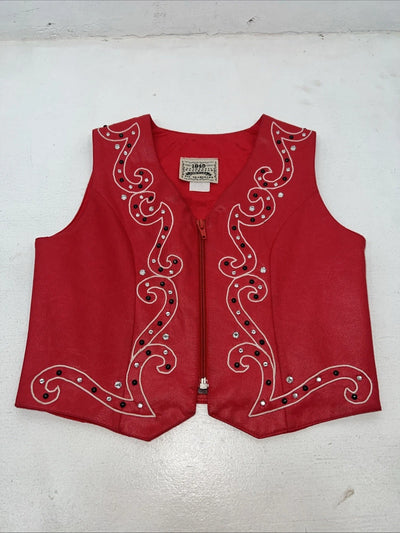 New Women’s Red 1849 Authentic Ranchwear Western Show Vest S WW-1