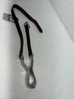 New Tough 1 Brown Aluminum Hinge Leather Strap Cribbing Collar #52-2085 W-52