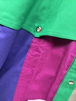 New Men’s San Angelo Multicolor Long Sleeve Button Up Short XL T-39