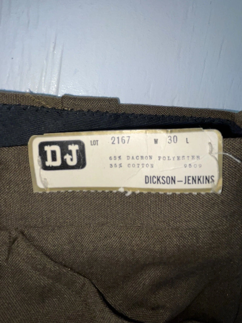 New Vintage Brown Dickson Jenkins Polyester Pants #2167 OO-79