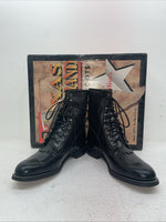 New Men’s Black Texas Brand Cowboy Boots. 8850 9.5 9 1/2 E E. 5-39