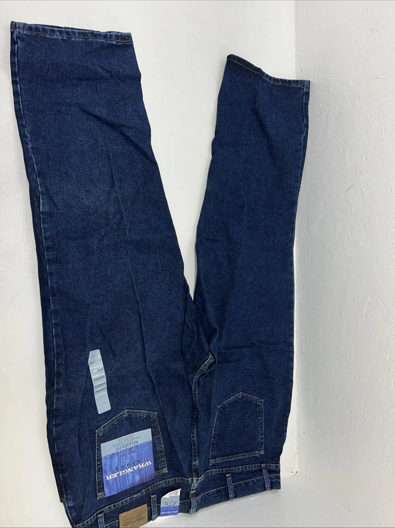 New Men’s Wrangler Blues Dress Easy Relaxed Fit Denim Jeans. 22x32 I-23