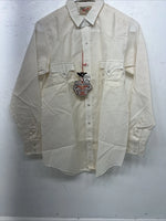 New Children’s Tan Stripped Tem-Tex Western Long Sleeve Button Up Shirt. 16 S-35