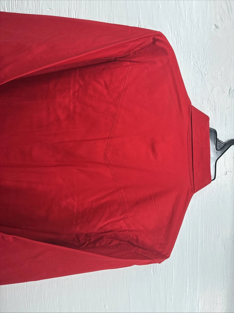 New Men’s Western Express Jean Red long Sleeve Pearl Snap XL T-23