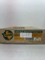 New Men’s Brown Texas Brand Cowboy Boots. 7953 9.5 9 1/2 D. 5-55