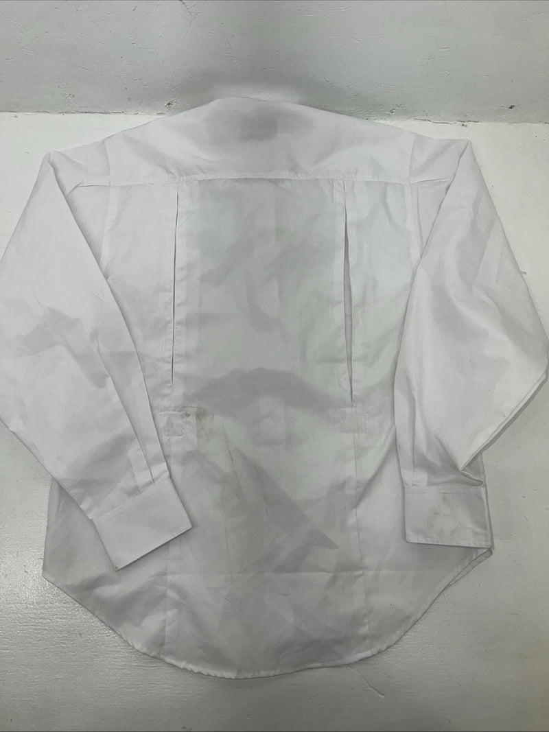 New Women’s White Cambrai Long Sleeve English Shirt. 14 G-60