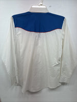 New Women’s Country Charmer White Long Sleeve Pearl Snap Medium KK-104
