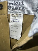 New Women’s Tan Tough 1 Comfort Riders English Breeches. 30 L  A-148