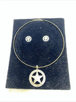 New Women’s Montana Silversmiths Retro Silver Jewelry Set With Star. JS810 A-64