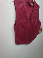 New Women’s Pink 1849 Authentic Ranchwear Western Show Vest XS G-610