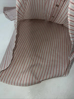New Men’s Pink Stripped HbarC Ranchwear Short Sleeve Pearl Snap Shirt 16 L S-22