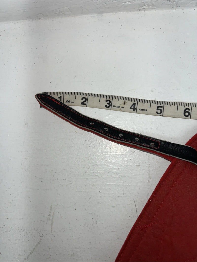 NOS Red Show Chaps Adjustable Waist 34” L-50
