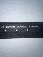 New Black Genuine Leather Nocona Bling And Tooled 28” Belt #N2463401 NN-32
