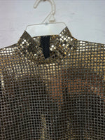 New Women’s 1849 Authentic Ranchwear Gold Long Sleeve Show Shirt Small WW-7