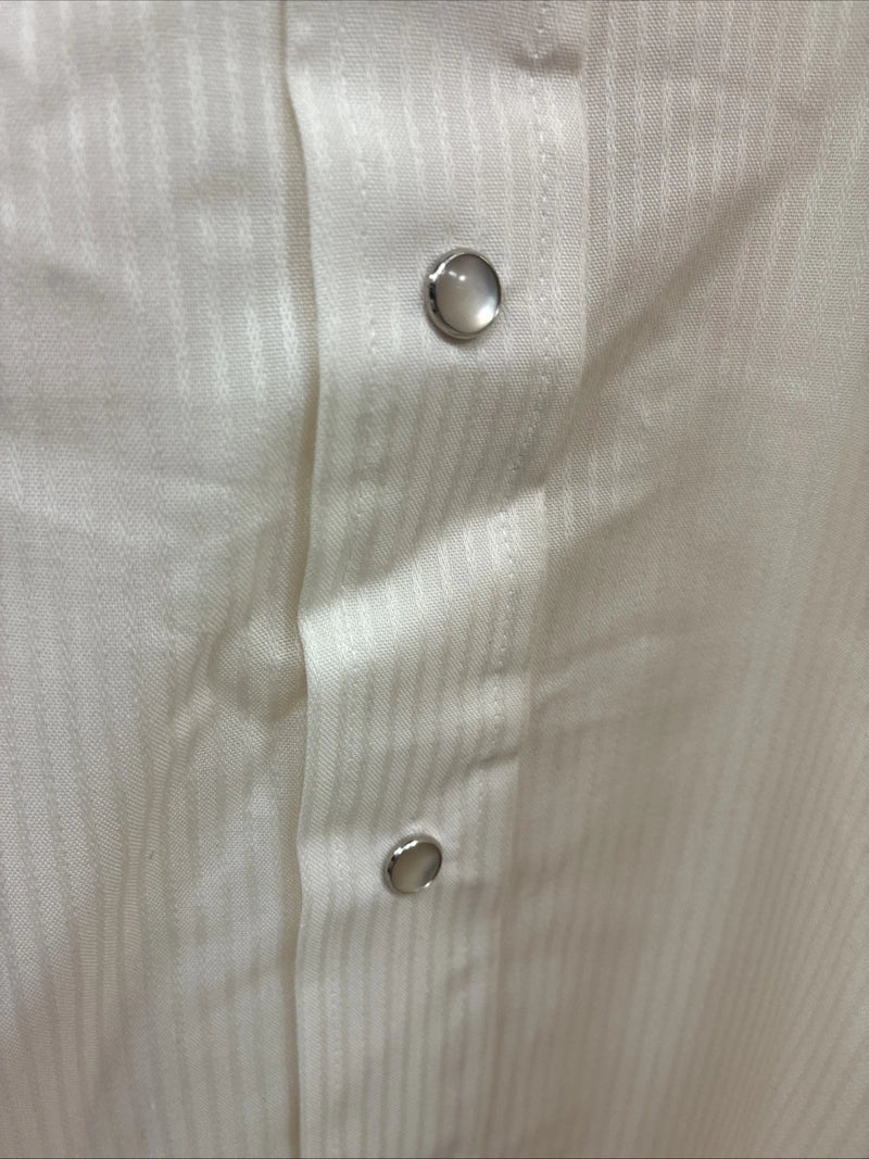 New Men’s Panhandle Slim Golden Stripe Long Sleeve Pearl Snap 15.5 Medium K-98