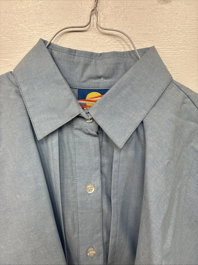 New Women’s Cricket Creek Blue Jean Long Sleeve Button Up Size Small YY-71