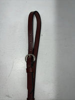 New Dark Oil Brown Genuine Leather Breatcollar With Metal Chest Piece Y-27