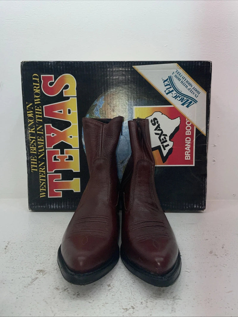 New Men’s Red Texas Brand Cowboy Boots. M 373 10.5 10 1/2 D. 7-68