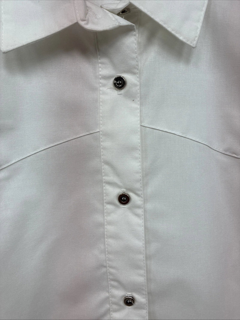New Women’s Cowboy Threads White Long Sleeve Button Up Small DD-141