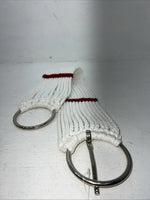 New Tough 1 White Red Mohair 27” Cinch #59-1227 Y-36