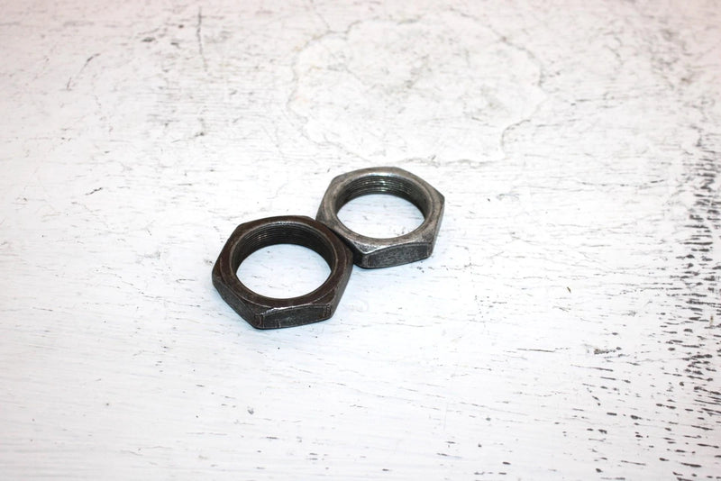 1982 Honda Atc 185a Oem Rear Axle Jam Nut Pair 90307-968-000 AH67