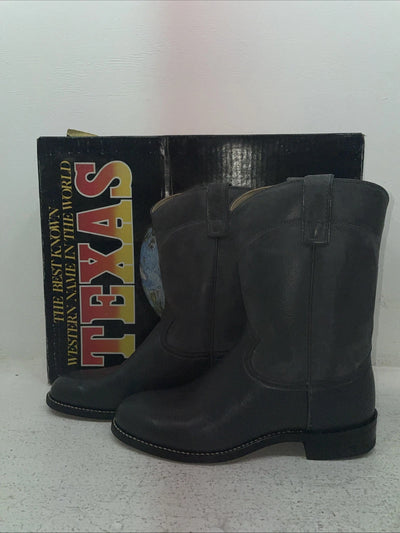 New Men’s Gray Texas Brand Cowboy Boots. 8802 8.5 8 1/2 D. 3-105