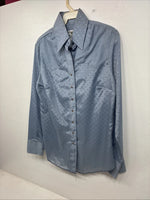 New Women’s Dickson Jenkins Blue Long Sleeve Pearl Snap Size 32 KK-10