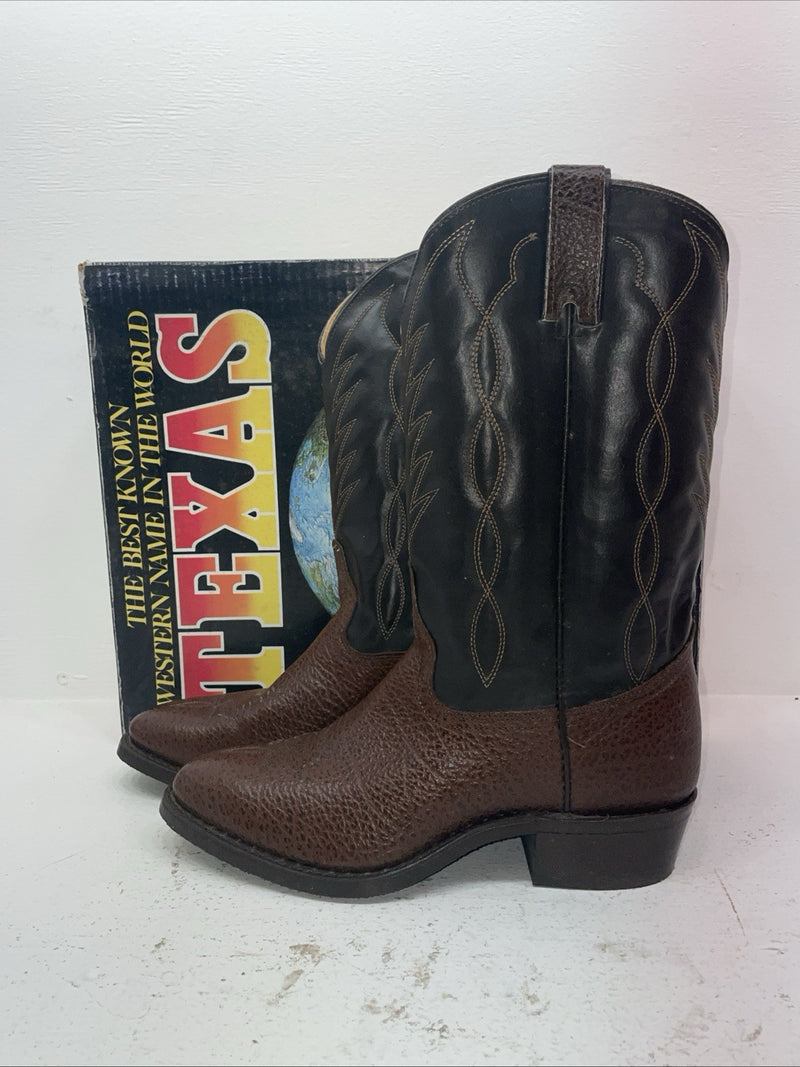 New Men’s Brown Texas Brand Cowboy Boots. 251527503 11 D. 8-87
