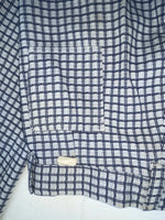 New Vintage Blue Checkered Polyester Pants #5450087 NN-153
